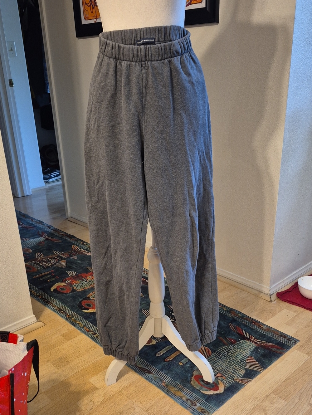 Brandy Melville Gray / Faded Black Joggers